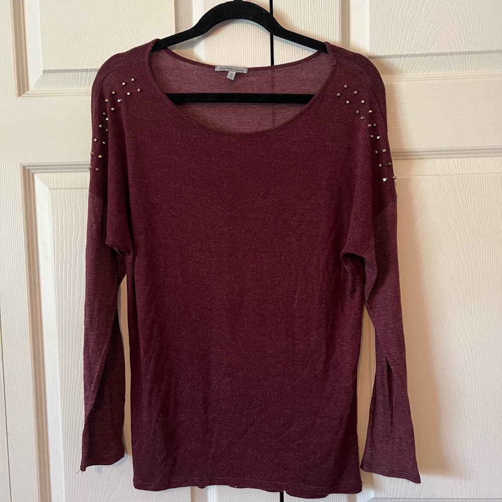 Burgundy lightweight sweater
